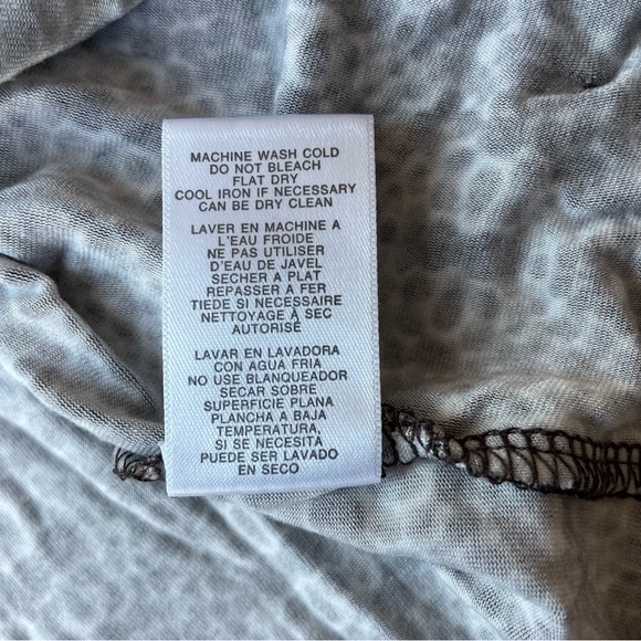 Michael Michael Kors Cinched V-neck Slinky Top Long Sleeve Stretch - Picture 10 of 11